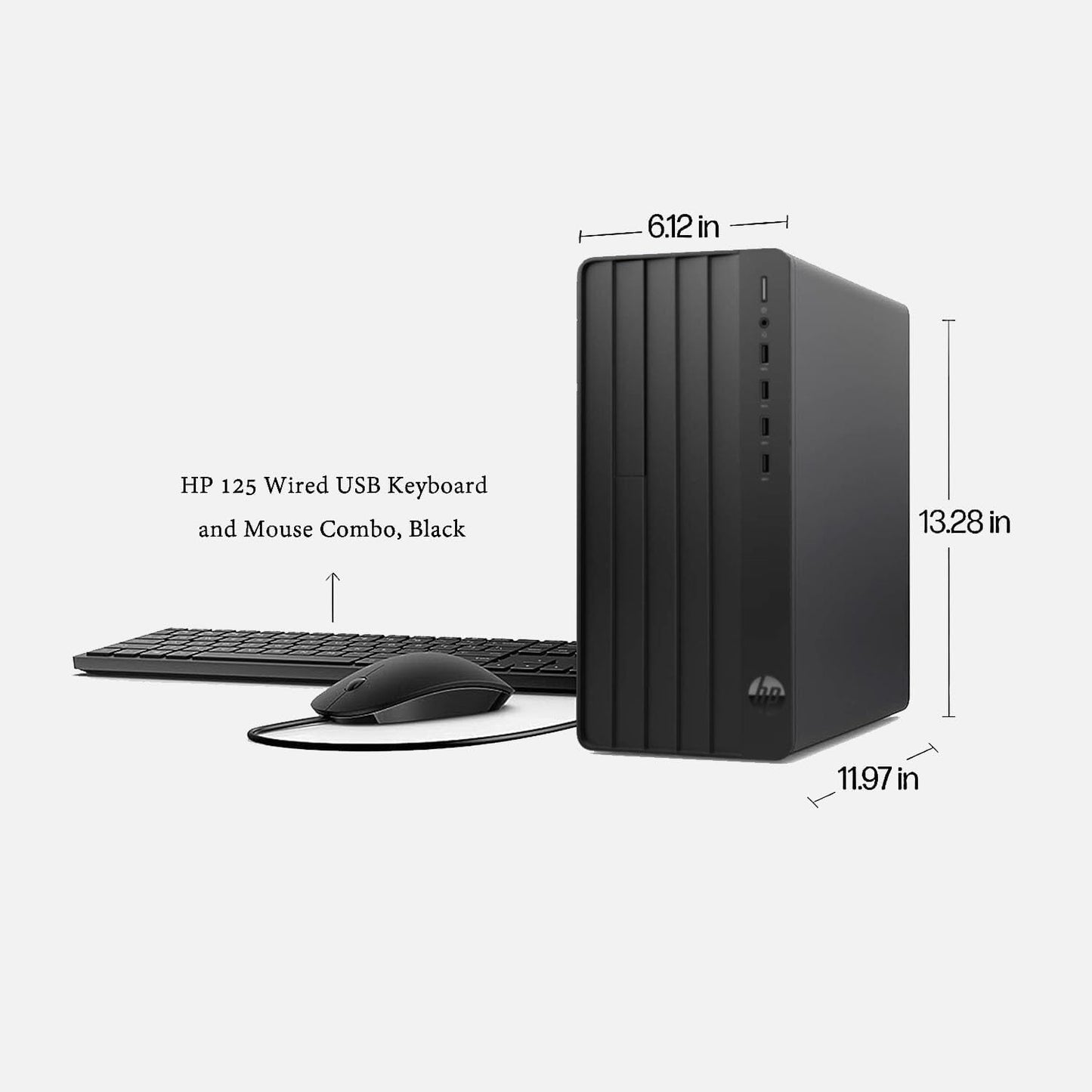 HP Pro Tower 290 G9 Business Desktop Computer, Intel 14-Core i5-13500, 16GB DDR4 RAM, 1TB PCIe SSD, Wi-Fi 6, Bluetooth 5.3, Dual Monitor Support, Windows 11 Pro