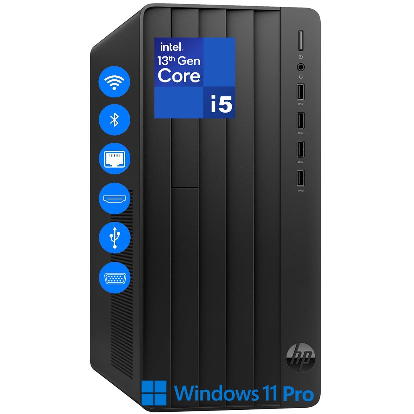 HP Pro Tower 290 G9 Business Desktop Computer, Intel 14-Core i5-13500, 16GB DDR4 RAM, 1TB PCIe SSD, Wi-Fi 6, Bluetooth 5.3, Dual Monitor Support, Windows 11 Pro