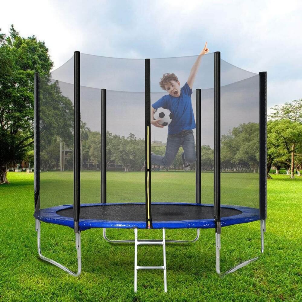 Trampolín al aire libre, trampolines redondos de 6 FT, 8 FT con red de