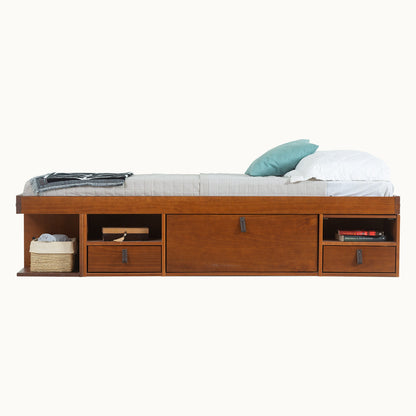 Funktionsbett Bali 140x190 cm - Bett mit Bettkasten und viel Stauraum - Inkl. Lattenrost