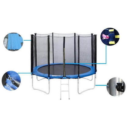Trampolín al aire libre, trampolines redondos de 6 FT, 8 FT con red de